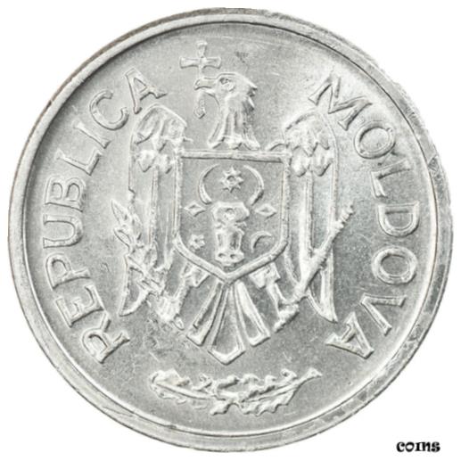  アンティークコイン コイン 金貨 銀貨   Coin, Moldova, 10 Bani, 2002, AU(50-53), Aluminum, KM:7