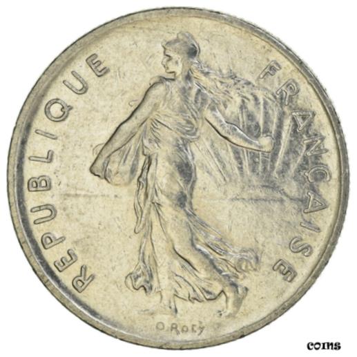  アンティークコイン コイン 金貨 銀貨   Coin, France, Semeuse, 5 Francs, 1993, Paris, AU(50-53), Nickel Clad
