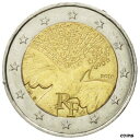  アンティークコイン コイン 金貨 銀貨   France, 2 Euro, La Paix, 2015, AU(50-53), Bi-Metallic