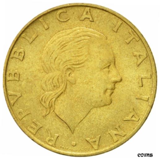  アンティークコイン コイン 金貨 銀貨   Coin, Italy, 200 Lire, 1995, Rome, AU(50-53), Aluminum-Bronze, KM:105