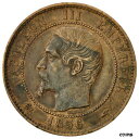  アンティークコイン コイン 金貨 銀貨   France, Napoleon III, 10 Centimes, 1856, Paris, AU(50-53), KM 771.1