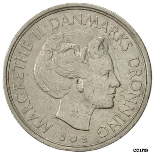  アンティークコイン コイン 金貨 銀貨   Coin, Denmark, Margrethe II, Krone, 1974, Copenhagen, AU(50-53)