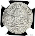【極美品/品質保証書付】 アンティークコイン コイン 金貨 銀貨 送料無料 AUSTRIA, Graz. Ferdinand, Silver 3 Kreuzer, 1627, NGC AU50