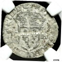 yɔi/iۏ؏tz AeB[NRC RC   [] FRANCE. Henry III, 1574-1589. Billon Douzain, 1576, Paris, NGC AU53