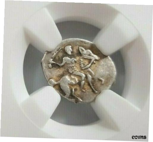 【極美品/品質保証書付】 アンティークコイン コイン 金貨 銀貨 [送料無料] Ivan IV The Terrible Russia NGC AU 53 Silver Wire Denga AD 1533-1584 Horse Coin