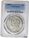 【極美品/品質保証書付】 アンティークコイン コイン 金貨 銀貨 [送料無料] 1898-S Morgan Dollar AU53 PCGS