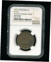 1835 Walsh's General Store ニューヨーク州ランシングブリッジ ハード タイムズ トークン NGC AU 53 ブラウン HT-2161835 Walsh's General Store Lansingbrg NY Hard Times Token NGC AU 53 Brown HT-216(3)