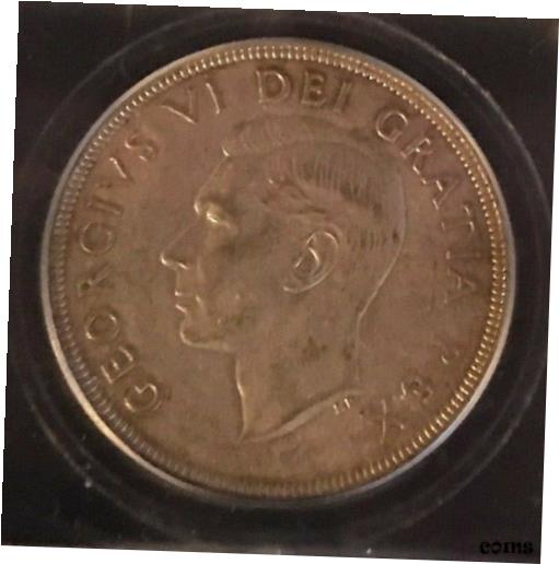 yɔi/iۏ؏tz AeB[NRC RC   [] 1952 Canadian Silver Dollar $1 Coin, Graded ICG - AU53 (Free Worldwide Shipping)