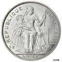 【極美品/品質保証書付】 アンティークコイン コイン 金貨 銀貨 [送料無料] [#779192] Coin, French Polynesia, 5 Francs, 1975, Paris, AU(55-58), Aluminum