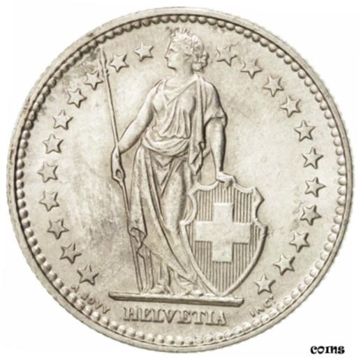  アンティークコイン コイン 金貨 銀貨   Switzerland, 2 Francs, 1922, Bern, AU(55-58), Silver, KM:21