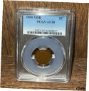 1909-P VDB リンカーン ウィート セント ペニー - PCGS グレード AU551909-P VDB Lincoln Wheat Cent Penny - PCGS Graded AU55(3)