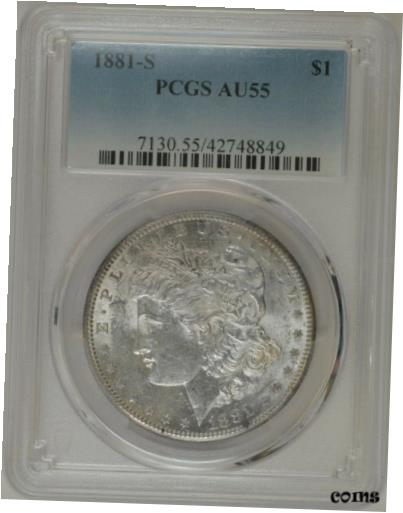 1881-S U.S. $1 - Morgan Silver Dollar - PCGS AU55※関税は当ショップ負担（お客様負担無し）※全国送料無料・海外輸送無料※商品の状態は画像をご確認下さい（極美品・目立った汚れ無し）※輸入品の為英語表記となります※その他ご不明点はお気軽にお問合せ下さい！Brand/Mint: United States Mint - San Francisco (1854-Date)Certification: PCGSCertification Number: 42748849Circulated/Uncirculated: CirculatedCoin: 1881-S U.S. $1 - Morgan Silver Dollar - PCGS AU55Composition: SilverCountry/Region of Manufacture: United StatesDenomination: 1 USDGrade: About Uncirculated 55 - AU55KM Number: KM# 110Mint Location: San FranciscoPrecious Metal Content: .900 SilverStrike Type: BusinessYear: 1881[ご購入前に必ずお読み下さい]親切丁寧に、商品到着までサポート対応させていただきます。■パソコンの画像・画質により色や素材感が、実際の商品と多少異なる場合がございますので予めご了承くださいませ。■お客様のご都合（程度の解釈相違を含む）による商品のご購入後のキャンセル返品は、原則としてお受け致しておりません。未払いのまま2日以上連絡が取れない場合はキャンセルさせて頂きます。その場合、事務局側が自動的に「非常に悪い」の評価を付けてしまいますのでご注意ください。※お支払い頂いた場合は連絡は不要です。※他ショップでも販売しておりますので、稀に在庫がない場合がございます。■不具合での返品は箱などすべてが到着時の状態になるものに限らせていただきます。※当店では不良品はすべて現物確認と不具合の確認を行い対応をさせて頂いております。■お客様のご都合によるご注文確定後の商品のキャンセルにつきましては承っておりません。また、ご入金確認後、またはご決済完了確認後のキャンセルにつきましては、ご注文総額の30％のキャンセル料をご請求させていただきます。■領収書二重発行やトラブル防止のため、領収書発行は行っておりません。事務局側が発行している「支払い明細」が正式な支払い証明となります。支払い明細画面を印刷したものが領収書の代わりになることを各税務署に確認済みです。■年末年始・連休の発送は、業者も休みになる関係でいつもより遅れます。■輸送時の破損の場合は配送業者への報告を行って下さい。報告なしでの対応はできません。■日祝日は定休日とさせていただいております。連絡・発送が出来ませんのであらかじめご了承お願いいたします。■内容は必ずお読みになってからお買い求め下さいますようお願い致します。※在庫状況は常に更新をしておりますが、当社は複数店舗で在庫を共有しているため、ご注文を頂きましても稀に欠品している場合がございます。その際は誠に申し訳ございませんが、その旨をメールまたはお電話にてご連絡させていただきます。ご理解いただけますようお願い申し上げます。親切・丁寧にお取引させていただきますのでよろしくお願いします。 品質保証について 当店の商品の、品質保証についてご紹介いたします。 ▽品質保証書 お買い上げいただく全ての商品に「WORLD RESOURCE品質保証書」をおつけいたします。 これは、WORLD RESOURCEが販売した商品であることを保証するものです。大切に保管してください。 ▽標準保証に関して 当店でご購入頂きました商品は7日以内の標準保証サービスが付属致します。 ※ご購入日につきましては、製品の品質保証書に記載の日付にて確認させていただきます。 ※保証は通常利用時のみの対応となります。 ※ご購入日の確認を致しかねる場合は有償となります。品質保証書は大切に保管して下さい。POINT01　品揃え一番店を目指して 「期待に答えるお店づくりと、時代に合わせたサービスをご提供致します。」 POINT02　多種多様な商品レパートリー 「幅広く、世界の商品をご用意しております。」 POINT03　きっと見つかる！新しい発見 「テレビや雑誌で紹介されたアイテムもいちはやく。」 モットー：丁寧な接客対応 その道数十年のスタッフだからこそできる、“豊富な知識”に基づく商品のご提案。 お探しの商品はお気軽にスタッフにお尋ねください。 「以前は、商品ページあったけど、、、見つからない。」 「初めてアンティークコインの購入をしますが大丈夫ですか？」 「この年代の商品を探していますが、おすすめはありますか？」 「友人にアンティークコインを送りたいけど、おすすめありますか？」 等など、困ったときの質問にも、しっかり対応・お調べ致します。 取寄せ、取り置き等もできますので、商品一覧で見つからなかった商品でも、 スタッフまでお気軽にご相談下さい。 【お問い合わせはお気軽にどうぞ】 suport@world-resource.net