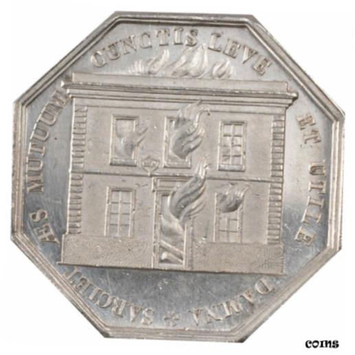  アンティークコイン コイン 金貨 銀貨   France, Insurance, Token, MS(60-62), Silver, Gailhouste #153, 16.19