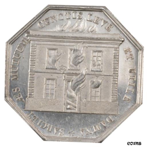  アンティークコイン コイン 金貨 銀貨   France, Insurance, Token, MS(60-62), Silver, Gailhouste #153, 16.19