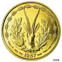 yɔi/iۏ؏tz AeB[NRC RC   [] [#497872] Coin, French West Africa, 25 Francs, 1957, Paris, ESSAI, MS(60-62)