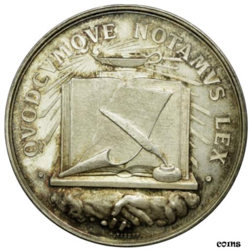  アンティークコイン コイン 金貨 銀貨   France, Token, Chambre des Notaires d'Arras, Tasset, MS(60-62), Silver