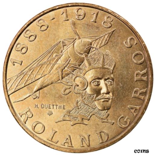 【極美品/品質保証書付】 アンティークコイン コイン 金貨 銀貨 [送料無料] [#864667] Coin, France, Roland Garros, 10 Francs, 1988, MS(60-62)