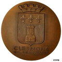  アンティークコイン コイン 金貨 銀貨   France, Medal, Clermont en Beauvaisis, Dubois.H, MS(60-62), Bronze