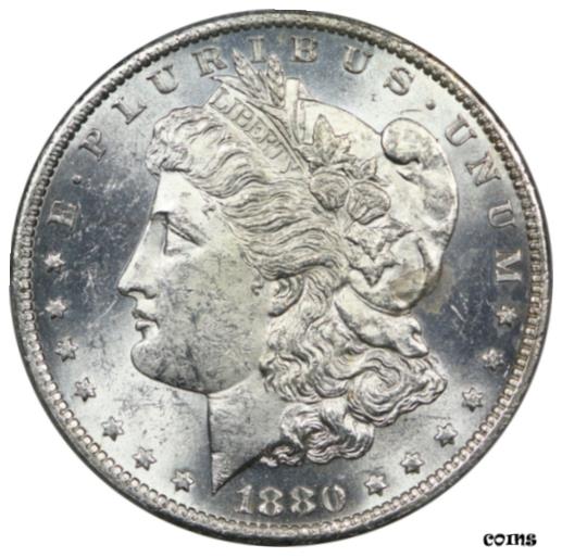 楽天金銀プラチナ　ワールドリソース【極美品/品質保証書付】 アンティークコイン コイン 金貨 銀貨 [送料無料] 1880 O, Morgan Silver Dollar - Hard to find in mint state - PCGS MS61
