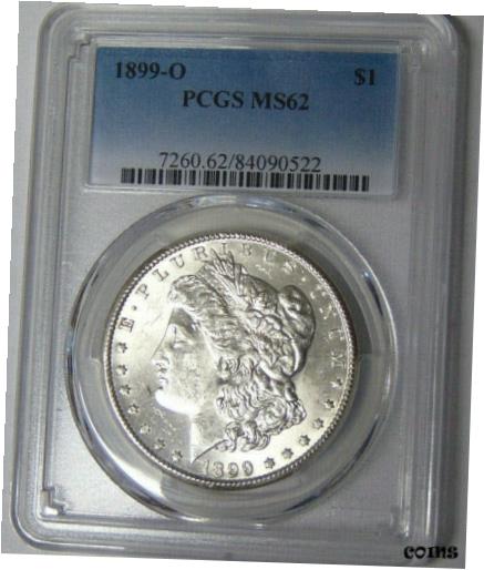 yɔi/iۏ؏tz AeB[NRC RC   [] PCGS MS62 1899-O Morgan Silver Dollar New Orleans Mint Choice Uncirculated