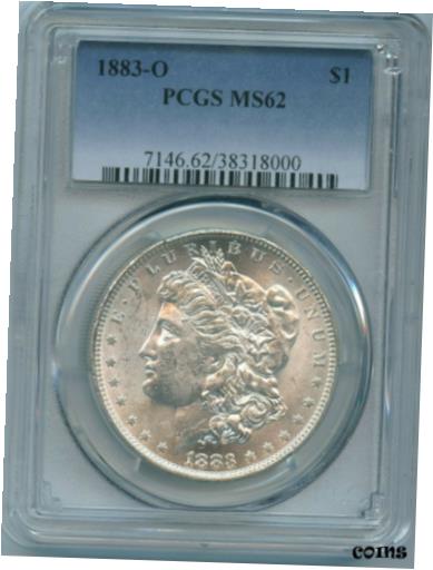 ڶ/ʼݾڽա ƥ    [̵] 1883 O PCGS MS62 Morgan Silver Dollar $1 US Mint 1883-O PCGS MS-62 PQ Coin