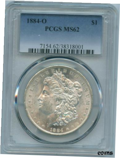 ڶ/ʼݾڽա ƥ    [̵] 1884 O PCGS MS62 Morgan Silver Dollar $1 US Mint 1884-O PCGS MS-62 PQ Coin