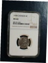 1928 カナダ 5 セント NGC MS62 より良い日付の 5C コインを価格で販売します!1928 Canada Five Cents NGC MS62 BETTER DATE 5C Coin PRICED TO SELL!