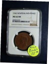 1942 ニュージーランド ペニー NGC MS62 BN 1P コインを今すぐ販売価格で販売します!1942 New Zealand Penny NGC MS62 BN 1P Coin PRICED TO SELL NOW!
