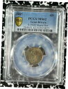 1887 イギリス 6 ペンス 6 ペンス PCGS MS62 ロット番号 G1468 シルバー!ナイストーニング!1887 Great Britain 6 Pence Sixpence PCGS MS62 Lot#G1468 Silver! Nice Toning!(3)