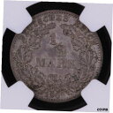 【極美品/品質保証書付】 アンティークコイン コイン 金貨 銀貨 [送料無料] NGC Graded MS62 Germany-Empire 1909G 1/2 Mark Uncirculated World Silver Rare