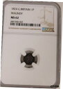 イギリス 1824 1 ペンス マウンディ クイーン ビクトリア NGC MS62 グレード ワールド コインGREAT BRITAIN 1824 1 PENC...
