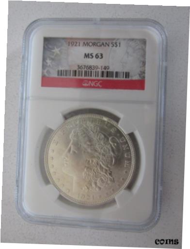 yɔi/iۏ؏tz AeB[NRC RC   [] 1921 Morgan Silver Dollar graded MS63 by NGC (Morgan Label)