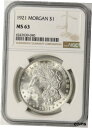 【極美品/品質保証書付】 アンティークコイン コイン 金貨 銀貨 [送料無料] 1921 $1 Morgan Dollar NGC MS63