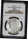 【極美品/品質保証書付】 アンティークコイン コイン 金貨 銀貨 送料無料 1888 Morgan Silver Dollar NGC MS 63 Lincoln Highway Hoard Uncirculated BU