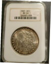 1887 Morgan Dollar NGC MS63※関税は当ショップ負担（お客様負担無し）※全国送料無料・海外輸送無料※商品の状態は画像をご確認下さい（極美品・目立った汚れ無し）※輸入品の為英語表記となります※その他ご不明点はお気軽にお問合せ下さい！Seller Notes: “NGC MS63 - Rainbow Cartwheel”Country/Region of Manufacture: United StatesCoin: MorganCertification: NGCStrike Type: BusinessMint Location: PhiladelphiaGrade: MS 63Year: 1887Circulated/Uncirculated: UncirculatedComposition: SilverDenomination: $1[ご購入前に必ずお読み下さい]親切丁寧に、商品到着までサポート対応させていただきます。■パソコンの画像・画質により色や素材感が、実際の商品と多少異なる場合がございますので予めご了承くださいませ。■お客様のご都合（程度の解釈相違を含む）による商品のご購入後のキャンセル返品は、原則としてお受け致しておりません。未払いのまま2日以上連絡が取れない場合はキャンセルさせて頂きます。その場合、事務局側が自動的に「非常に悪い」の評価を付けてしまいますのでご注意ください。※お支払い頂いた場合は連絡は不要です。※他ショップでも販売しておりますので、稀に在庫がない場合がございます。■不具合での返品は箱などすべてが到着時の状態になるものに限らせていただきます。※当店では不良品はすべて現物確認と不具合の確認を行い対応をさせて頂いております。■お客様のご都合によるご注文確定後の商品のキャンセルにつきましては承っておりません。また、ご入金確認後、またはご決済完了確認後のキャンセルにつきましては、ご注文総額の30％のキャンセル料をご請求させていただきます。■領収書二重発行やトラブル防止のため、領収書発行は行っておりません。事務局側が発行している「支払い明細」が正式な支払い証明となります。支払い明細画面を印刷したものが領収書の代わりになることを各税務署に確認済みです。■年末年始・連休の発送は、業者も休みになる関係でいつもより遅れます。■輸送時の破損の場合は配送業者への報告を行って下さい。報告なしでの対応はできません。■日祝日は定休日とさせていただいております。連絡・発送が出来ませんのであらかじめご了承お願いいたします。■内容は必ずお読みになってからお買い求め下さいますようお願い致します。※在庫状況は常に更新をしておりますが、当社は複数店舗で在庫を共有しているため、ご注文を頂きましても稀に欠品している場合がございます。その際は誠に申し訳ございませんが、その旨をメールまたはお電話にてご連絡させていただきます。ご理解いただけますようお願い申し上げます。親切・丁寧にお取引させていただきますのでよろしくお願いします。 品質保証について 当店の商品の、品質保証についてご紹介いたします。 ▽品質保証書 お買い上げいただく全ての商品に「WORLD RESOURCE品質保証書」をおつけいたします。 これは、WORLD RESOURCEが販売した商品であることを保証するものです。大切に保管してください。 ▽標準保証に関して 当店でご購入頂きました商品は7日以内の標準保証サービスが付属致します。 ※ご購入日につきましては、製品の品質保証書に記載の日付にて確認させていただきます。 ※保証は通常利用時のみの対応となります。 ※ご購入日の確認を致しかねる場合は有償となります。品質保証書は大切に保管して下さい。POINT01　品揃え一番店を目指して 「期待に答えるお店づくりと、時代に合わせたサービスをご提供致します。」 POINT02　多種多様な商品レパートリー 「幅広く、世界の商品をご用意しております。」 POINT03　きっと見つかる！新しい発見 「テレビや雑誌で紹介されたアイテムもいちはやく。」 モットー：丁寧な接客対応 その道数十年のスタッフだからこそできる、“豊富な知識”に基づく商品のご提案。 お探しの商品はお気軽にスタッフにお尋ねください。 「以前は、商品ページあったけど、、、見つからない。」 「初めてアンティークコインの購入をしますが大丈夫ですか？」 「この年代の商品を探していますが、おすすめはありますか？」 「友人にアンティークコインを送りたいけど、おすすめありますか？」 等など、困ったときの質問にも、しっかり対応・お調べ致します。 取寄せ、取り置き等もできますので、商品一覧で見つからなかった商品でも、 スタッフまでお気軽にご相談下さい。 【お問い合わせはお気軽にどうぞ】 suport@world-resource.net