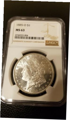 楽天金銀プラチナ　ワールドリソース【極美品/品質保証書付】 アンティークコイン コイン 金貨 銀貨 [送料無料] 1885-O Morgan Silver Dollar MGC MS-63 ALL WHITE ! Lot #2