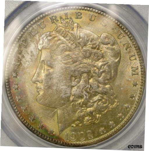  アンティークコイン コイン 金貨 銀貨  1902 O MORGAN SILVER DOLLAR APPEALING BEAUTIFUL OBVERSE TONING PCGS MS 63 & CAC