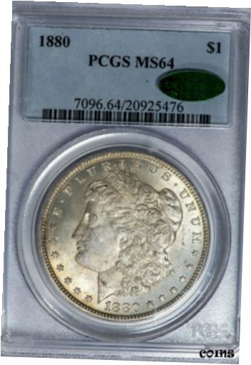  アンティークコイン コイン 金貨 銀貨  1880 Morgan PCGS MS64 *CAC-Verified* Silver Dollar!