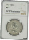 1952 S 50C フランクリン ハーフダラー NGC MS641952 S 50C Franklin Half Dollar NGC MS64(3)