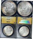 1879-S $1 モルガン ドル ANACS MS 641879-S $1 Morgan Dollar ANACS MS 64(3)