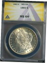 yɔi/iۏ؏tz AeB[NRC RC   [] 1883 $1 Silver Morgan Dollar MS 64 ANACS # 7269853 + Bonus