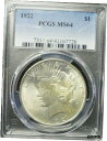 1922-P 平和ドル PCGS MS641922-P PEACE DOLLAR PCGS MS64(3)