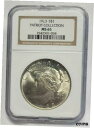 楽天金銀プラチナ　ワールドリソース【極美品/品質保証書付】 アンティークコイン コイン 金貨 銀貨 [送料無料] 1923 Silver Peace Dollar NGC MS 65 Patriot Collection Pedigree Hoard For Sale