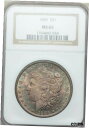 1885 モルガン ドル NGC MS65 カラフルなトーン1885 Morgan Dollar NGC MS65 Colorfully Toned