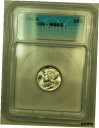 【極美品/品質保証書付】 アンティークコイン コイン 金貨 銀貨 [送料無料] 1945-S Silver Mercury Dime 10c Coin ICG MS-65 LL