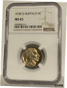1938-D バッファロー ニッケル NGC MS65 素晴らしいカミソリのような鋭い宝石 光沢のある宝石1938-D Buffalo Nickel NGC MS65 Superb Razor Sharp Gem Lustrous Gem