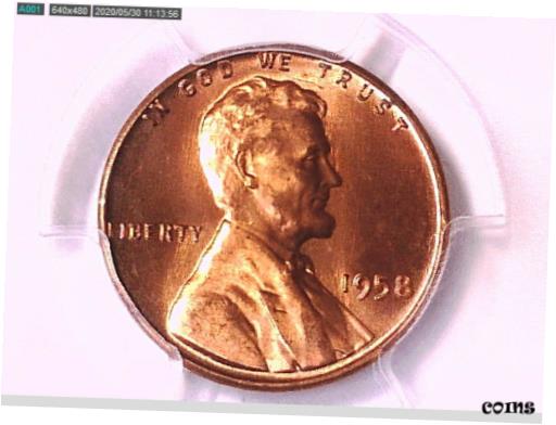 1958 P 󥫡   PCGS MS 65 RD 35743089 ӥǥ1958 P Lincoln Wheat C...
