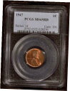 1947 Lincoln Wheat Cent | PCGS MS65 RD | Copper 1 c | Philadelphia | RED※関税は当ショップ負担（お客様負担無し）※全国送料無料・海外輸送無料※商品の状態は画像をご確認下...