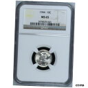 【極美品/品質保証書付】 アンティークコイン コイン 金貨 銀貨 [送料無料] 1944 Mercury Dime - NGC MS65