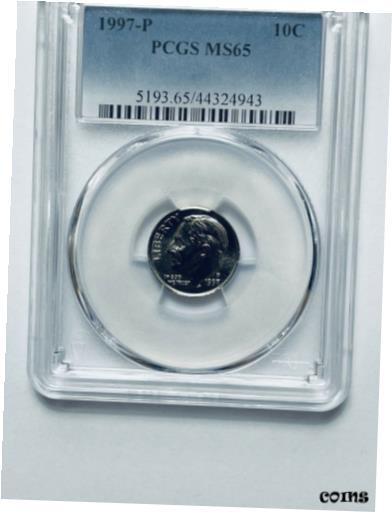  アンティークコイン コイン 金貨 銀貨  1997-P Roosevelt Dime PCGS MS65 PCGS Population Only 18 Coins